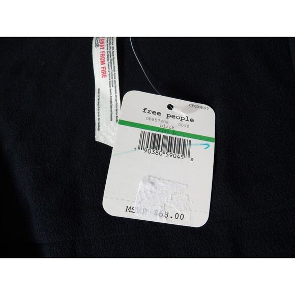 Free People Intimately Turnt Large Body Suit Deep V Crossover Black New NWT - Picture 7 of 15